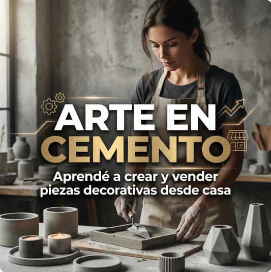 Guia Arte en Cemento || Emprende con piezas de cemento desde cero