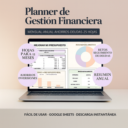 Planner de Gestión Financiera + ¡Regalos!